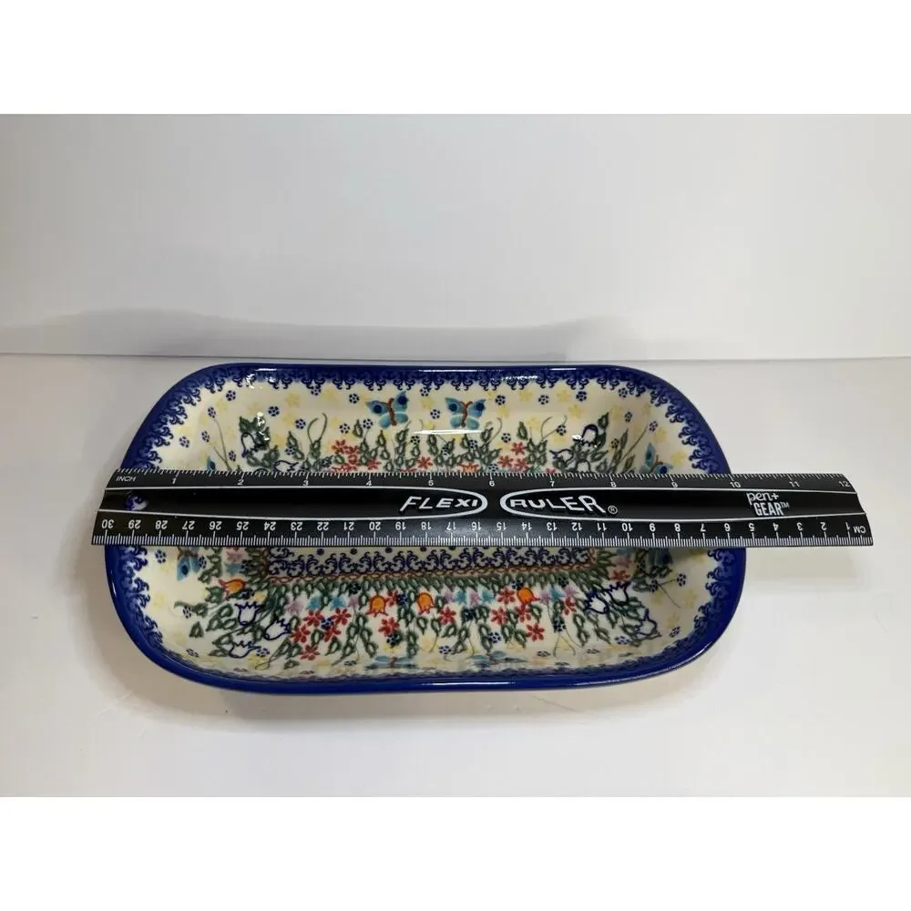Polish Pottery Rectangular Baker Dish – Vena Ceramika UNIKAT – Hand Painted